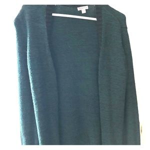 Green cardigan